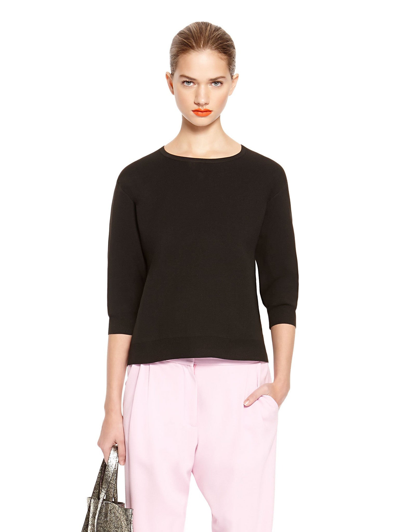 Image 1 of - 3/4 SLEEVE CREWNECK PULLOVER