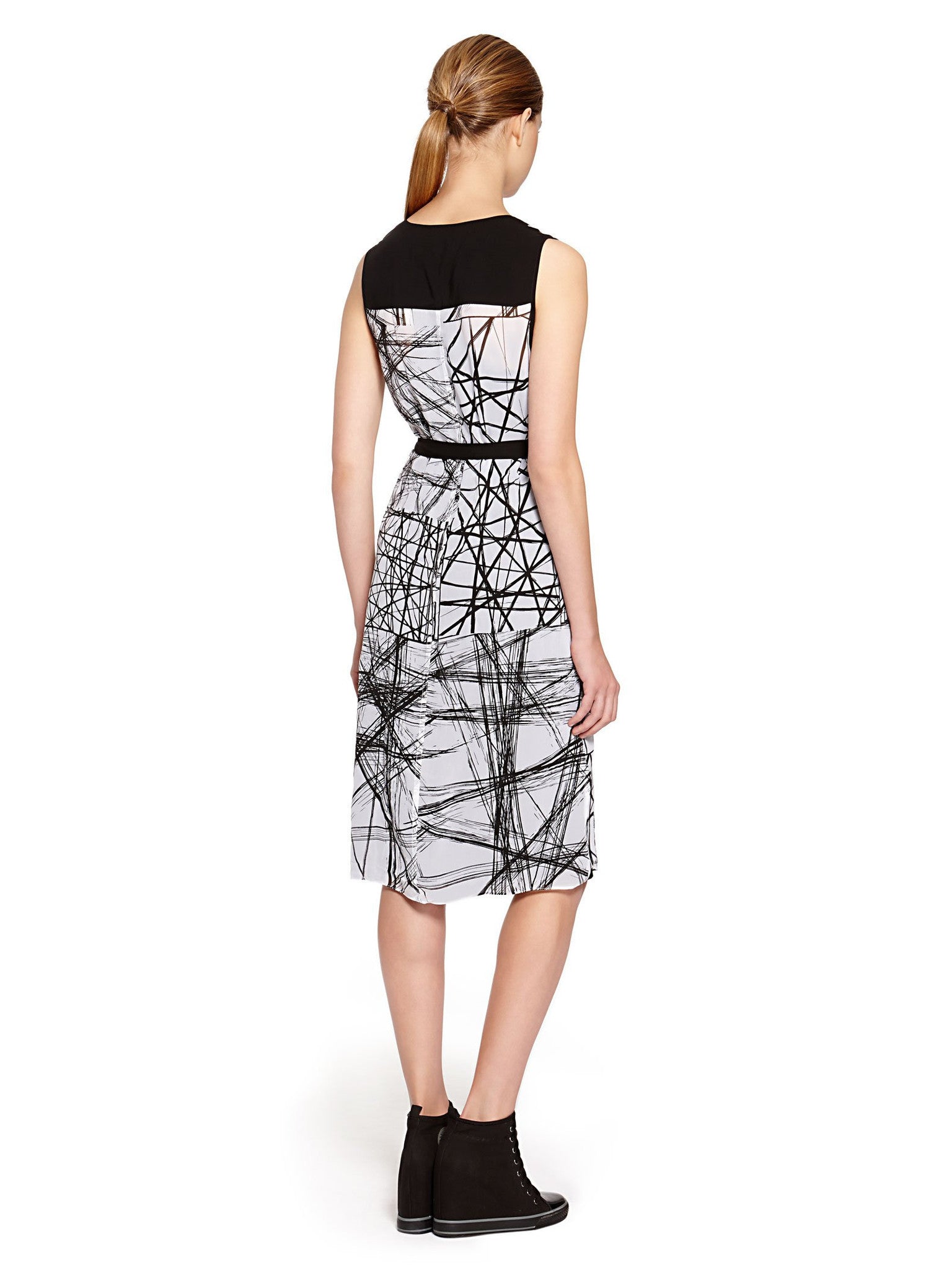 Image 2 of - DKNYPURE DRAPE NECK DRESS