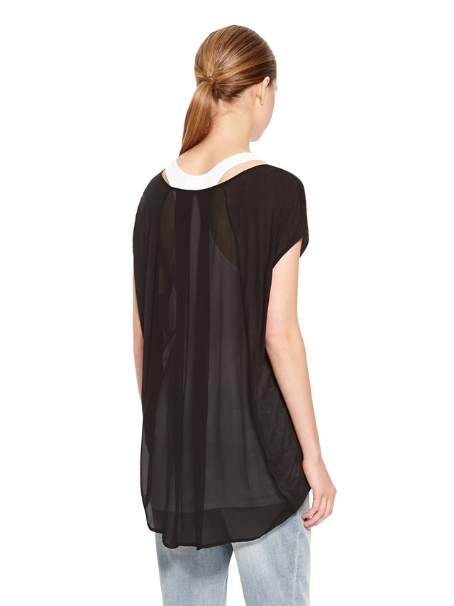 Image 2 of a product DKNYPURE TEE WITH UNDERLAYER